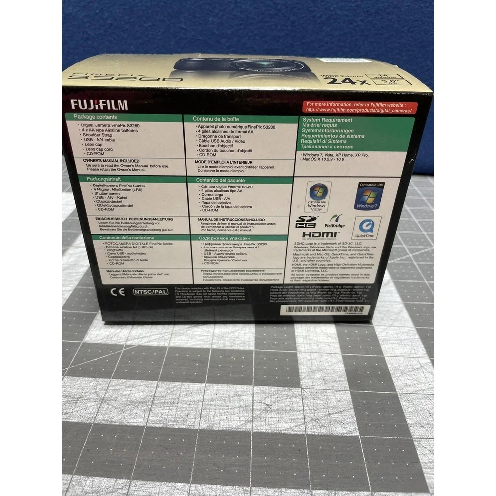 FUJIFILM FINEPIX S3280 Empty Box With USB/AV Combo Cord
